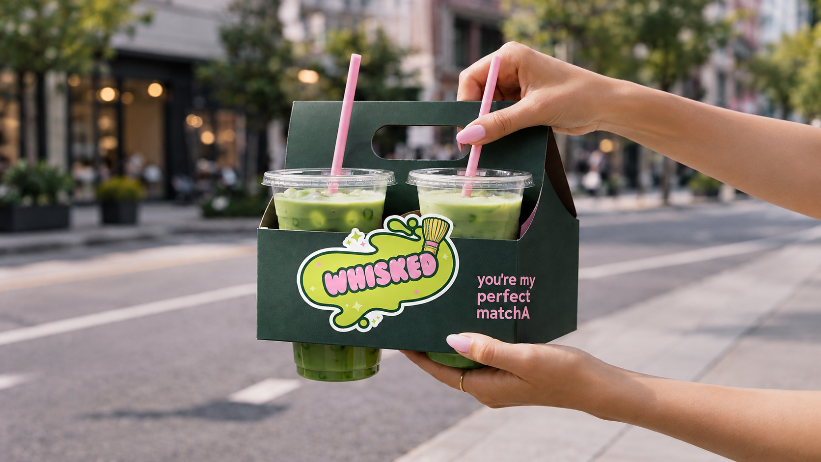 Whisked Matcha — packaging design